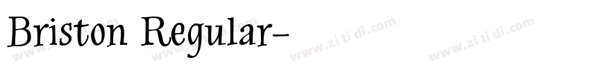 Briston Regular字体转换